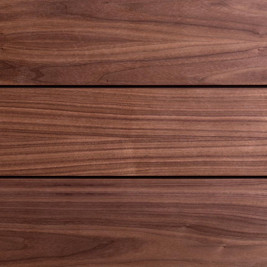 three walnut acoustic planks